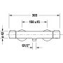 Bateria prysznicowa ścienna termostatyczna TH4220000004 Duravit Universal zdj.2