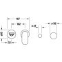 Duravit Wave WA1070004070 bateria umywalkowa podtynkowa stal zdj.3