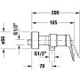 Duravit Wave WA4230000034 bateria prysznicowa ścienna złoty zdj.3