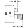 Bateria wannowo-prysznicowa podtynkowa WT4210012010 Duravit White Tulip zdj.2