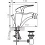 Bateria bidetowa stojąca chrom 570110 Ferro Metalia 57 zdj.2