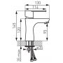 Ferro Algeo BAG2LA bateria umywalkowa stojąca chrom zdj.2