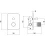 FDesign Ardesia FD1ARD7P25 bateria wannowo-prysznicowa podtynkowa zdj.2