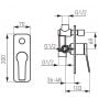 FDesign Seppia FD1SPA7P11 bateria wannowo-prysznicowa podtynkowa zdj.2