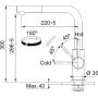 Bateria kuchenna stojąca stal 1150706986 Franke Smart Glenda zdj.3