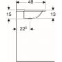 Umywalka prostokątna 140x48 cm 500277001 Geberit Xeno2 zdj.3