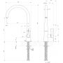 Bateria kuchenna stojąca czarna 17151299 Gessi Proton zdj.2