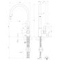 Bateria kuchenna stojąca nikiel 17153149 Gessi Proton zdj.2