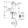 Bateria umywalkowa stojąca chrom 23777001 Grohe Start Edge zdj.2