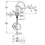 Bateria kuchenna stojąca chrom 30550000 Grohe Start Edge zdj.2