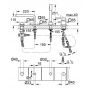 Bateria wannowo-prysznicowa nawannowa chrom 19577000 Grohe Lineare zdj.2