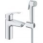 Bateria umywalkowa ze słuchawką typu bidetta stojąca chrom 23124003 Grohe Eurosmart zdj.1