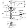 Bateria umywalkowa stojąca hard graphite 23462A01 Grohe Essence zdj.2