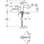 Bateria umywalkowa stojąca warm sunset 23590DA1 Grohe Essence zdj.2