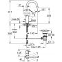 Bateria umywalkowa stojąca chrom 23760000 Grohe zdj.2