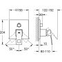 Bateria wannowo-prysznicowa podtynkowa 24094DC0 Grohe Eurocube zdj.2