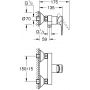 Bateria prysznicowa ścienna starlight chrome 24197001 Grohe Start Edge zdj.2