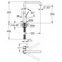 Bateria kuchenna stojąca cool sunrise 30269GL0 Grohe Essence zdj.2