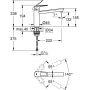 Bateria kuchenna stojąca starlight chrome 31706000 Grohe Bauloop zdj.2