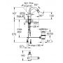 Bateria bidetowa 32108AL3 Grohe Atrio zdj.2