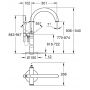 Bateria wannowo-prysznicowa wolnostojąca brushed hard graphite 32653AL3 Grohe Atrio zdj.2