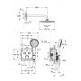 Zestaw wannowo-prysznicowy podtynkowy termostatyczny z deszczownicą chrom 34743000 Grohe Grohtherm SmartControl zdj.2