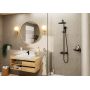 Zestaw wannowo-prysznicowy ścienny termostatyczny z deszczownicą czarny 26426670 Hansgrohe Vernis Blend zdj.4