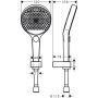 Zestaw prysznicowy ścienny biały 26852700 Hansgrohe Rainfinity zdj.2