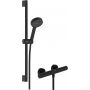 Zestaw prysznicowy ścienny termostatyczny czarny 28876670 Hansgrohe Activera Select S zdj.1