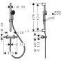 Zestaw prysznicowy ścienny termostatyczny czarny 28876670 Hansgrohe Activera Select S zdj.2