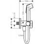 Słuchawka bidetowa czarna 29230670 Hansgrohe Bidette zdj.2