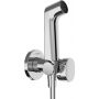 Bateria bidetowa z zestawem prysznicowym podtynkowa chrom 29232000 Hansgrohe Bidette zdj.1