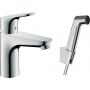 Hansgrohe Focus 31927000 bateria umywalkowa ze słuchawką typu bidetta stojąca chrom zdj.1