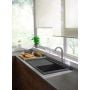 Zlewozmywak granitowy 74.5x41.5 cm szary/grafitowy/onyx 43314290 Hansgrohe S 51 zdj.3
