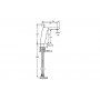 Bateria umywalkowa stojąca chrom 57522203 Hansa Loft zdj.2