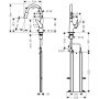 Bateria kuchenna stojąca stal 71821800 Hansgrohe Focus M42 zdj.2