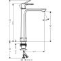 Bateria umywalkowa stojąca chrom 72583000 Hansgrohe Rebris E zdj.2