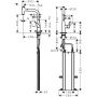 Bateria kuchenna stojąca chrom 73802000 Hansgrohe Metris Select M71 zdj.2