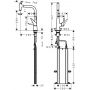 Bateria kuchenna stojąca chrom 73853000 Hansgrohe Talis Select M51 zdj.2