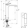 Bateria umywalkowa stojąca czarna 75044670 Hansgrohe Vivenis zdj.2