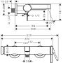 Bateria wannowo-prysznicowa ścienna czarna 76420340 Hansgrohe Finoris zdj.2