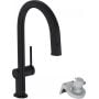 Bateria kuchenna z filtrem stojąca czarna 76826670 Hansgrohe Aqittura M91 zdj.1