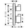 Bateria wannowo-prysznicowa podtynkowa 15758700 Hansgrohe Ecostat zdj.2