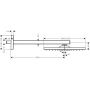 Deszczownica z ramieniem 30x30 cm kwadratowa czarna 26239670 Hansgrohe Raindance E zdj.2