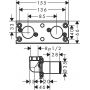 Element podtynkowy 26840180 Hansgrohe Rainfinity zdj.2