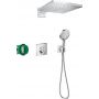 Hansgrohe Raindance 27952000 zestaw wannowo-prysznicowy podtynkowy z deszczownicą chrom zdj.1