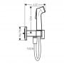 Bateria bidetowa z zestawem prysznicowym podtynkowa 29233140 Hansgrohe zdj.2