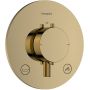 Bateria wannowo-prysznicowa podtynkowa z termostatem złota 33718990 Hansgrohe Ecostat Comfort S zdj.1