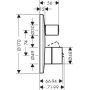 Bateria wannowo-prysznicowa podtynkowa 45407800 Axor Uno zdj.2