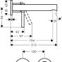 Bateria umywalkowa podtynkowa czarna 74750670 Hansgrohe Zesis S zdj.4